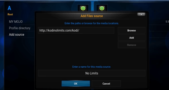 no limits kodi with appstarter spmc