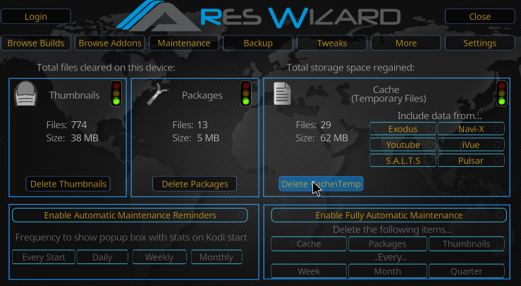 install ares wizard kodi