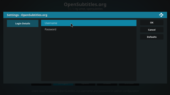 open subtitles addon