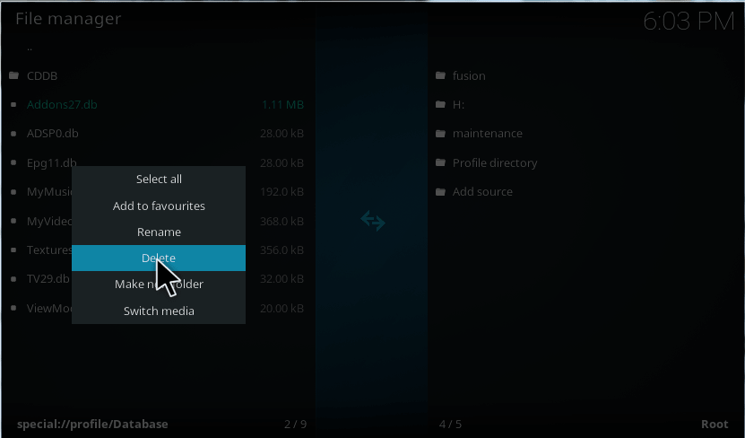 kodi 18 pvr addons failed