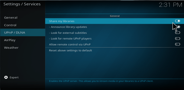 kodi play from upnp player kodi play from upnp player