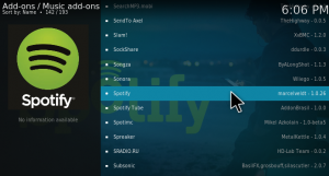 spotify kodi addon