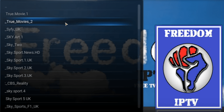 freedom iptv kodi addon