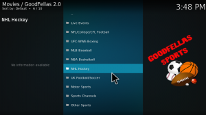 watch NHL on kodi