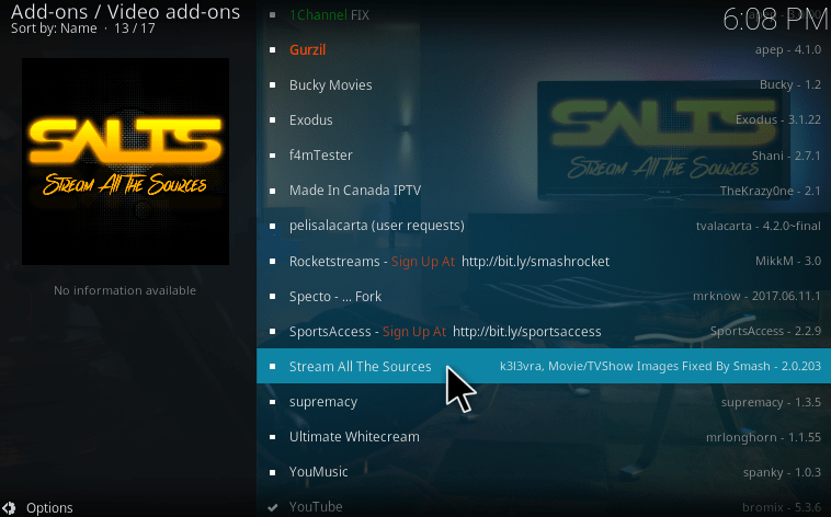 salts addon for kodi