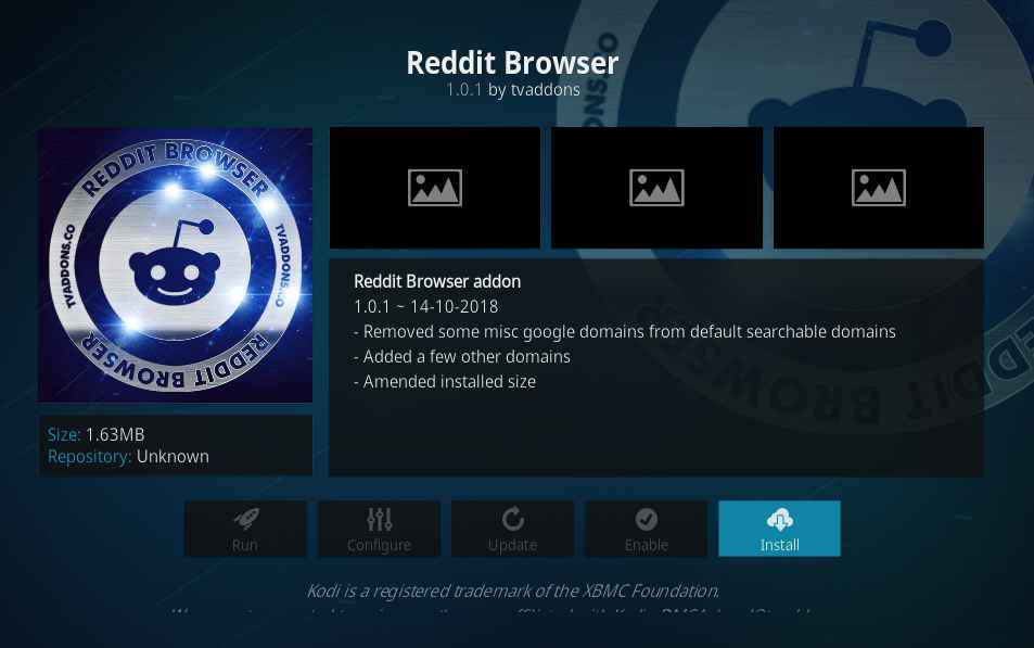 Reddit browser A new Kodi addon from TVAddons A detailed review